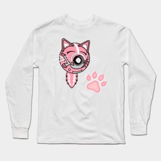 Neko Kawaii Ghost Long Sleeve T-Shirt